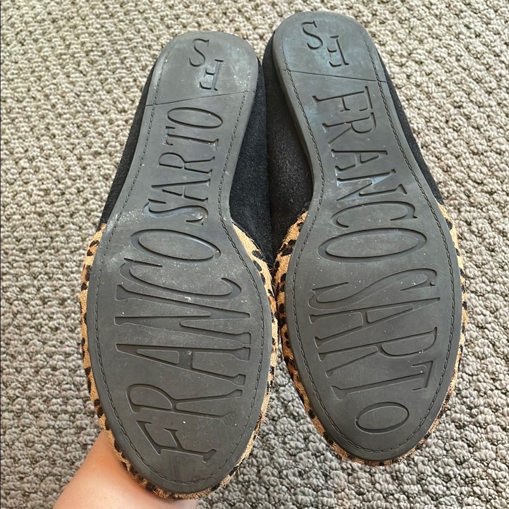 Franco Sarto Brown Leopard Print Flats - Picture 3 of 3